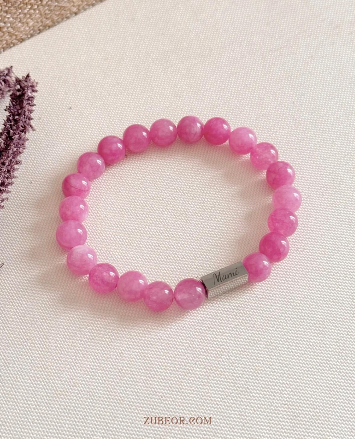 Pulsera piedra jaspeada grabada (solo pago previo) 5