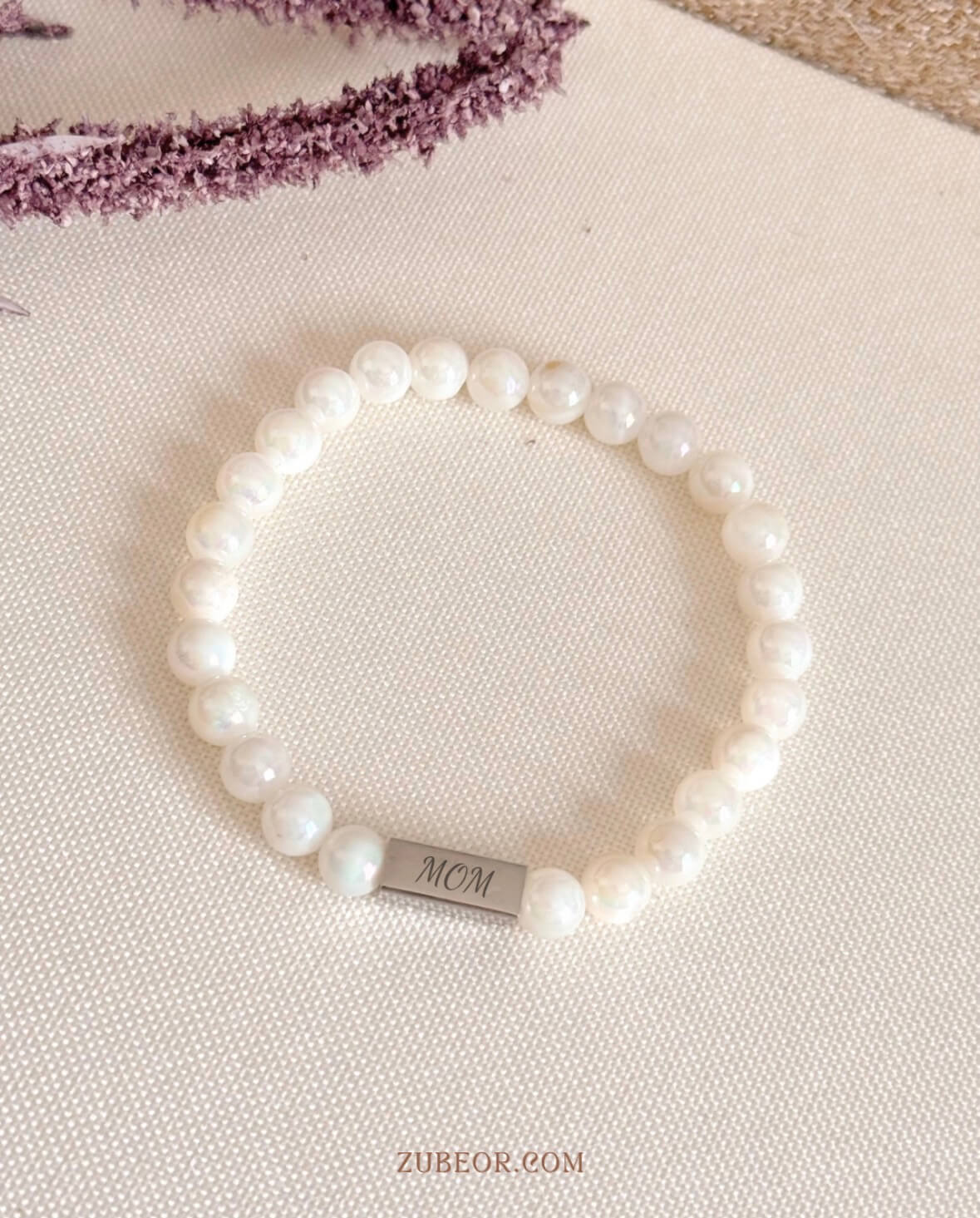 Pulsera piedra jaspeada grabada (solo pago previo) 6