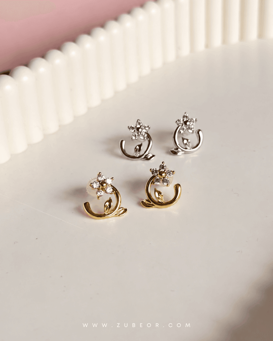 Aretes flor nomeolvides 3