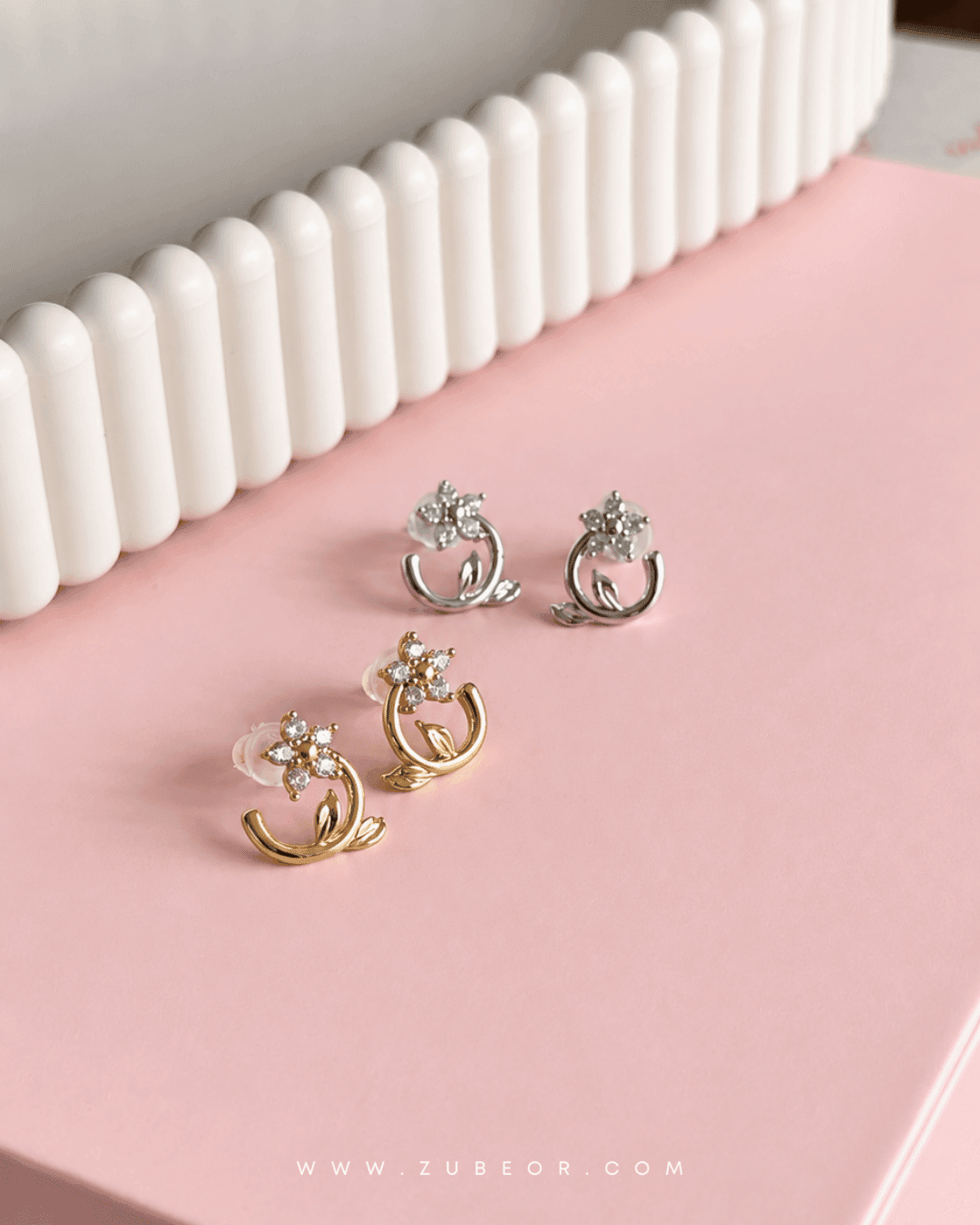 Aretes flor nomeolvides 4