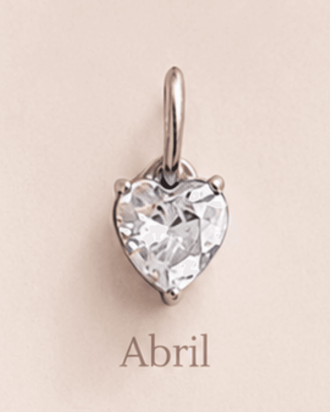 Dije corazón cristal de nacimiento 12