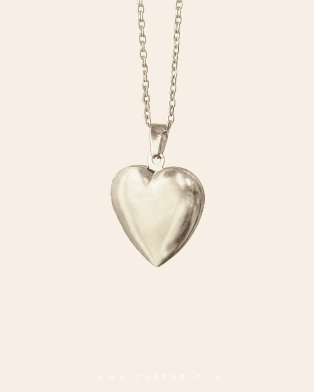 Relicario corazón liso mediano 5