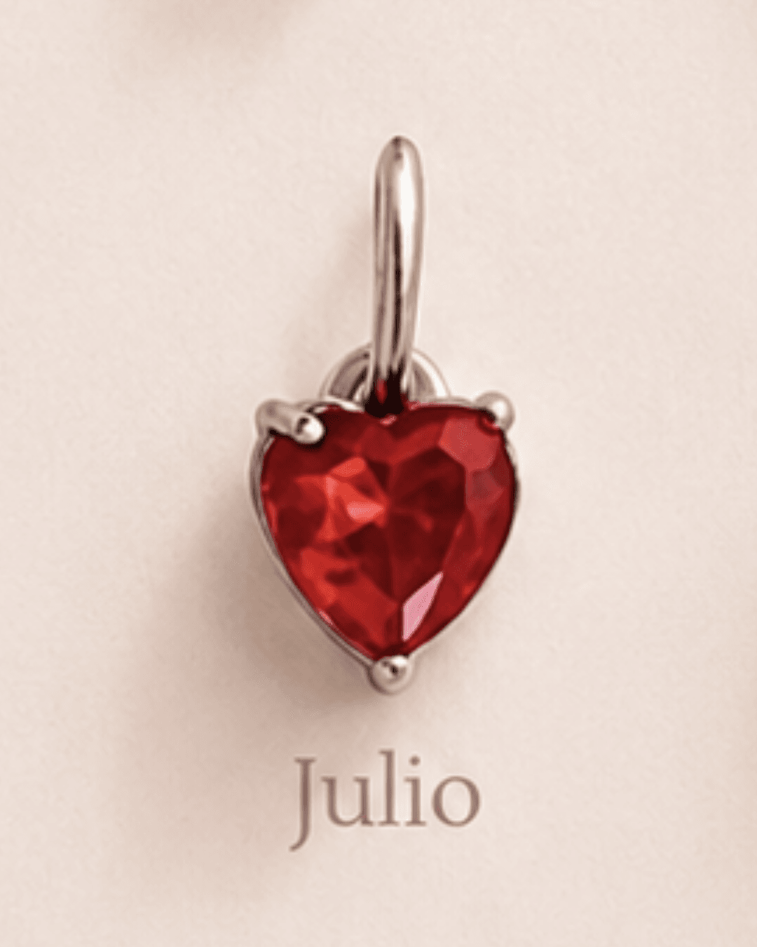Dije corazón cristal de nacimiento 9