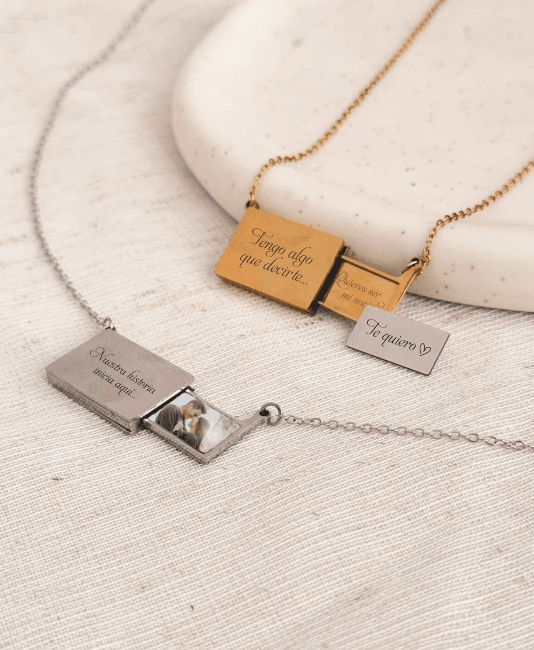 Cadena con placa oculta (solo pago previo)