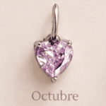 Dije corazón cristal de nacimiento 6