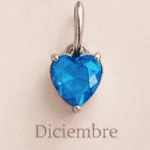Dije corazón cristal de nacimiento 4