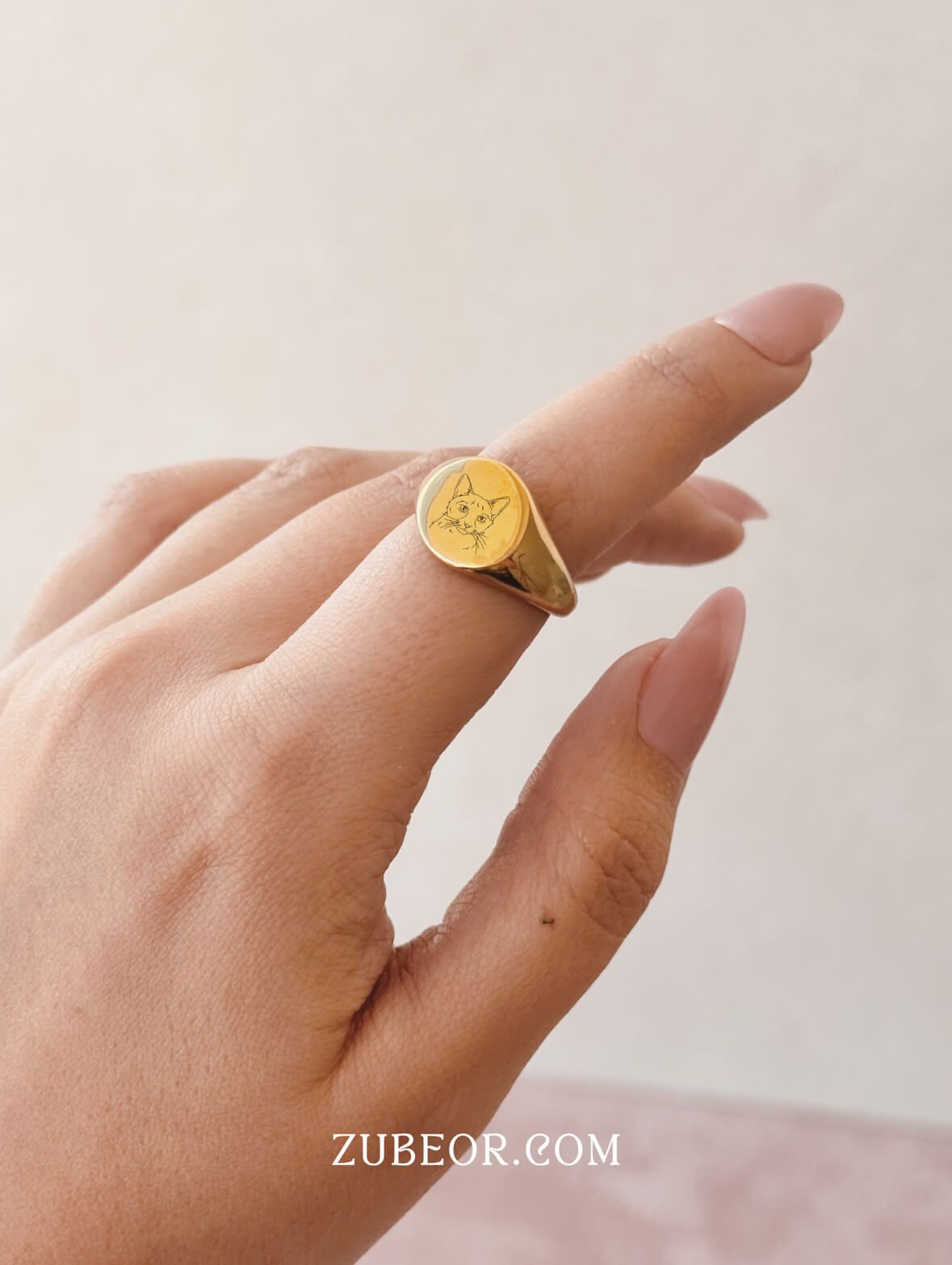Anillo grabado redondo (solo con pago previo) 5