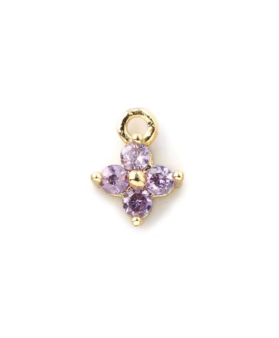 Dijes cristal flor 2