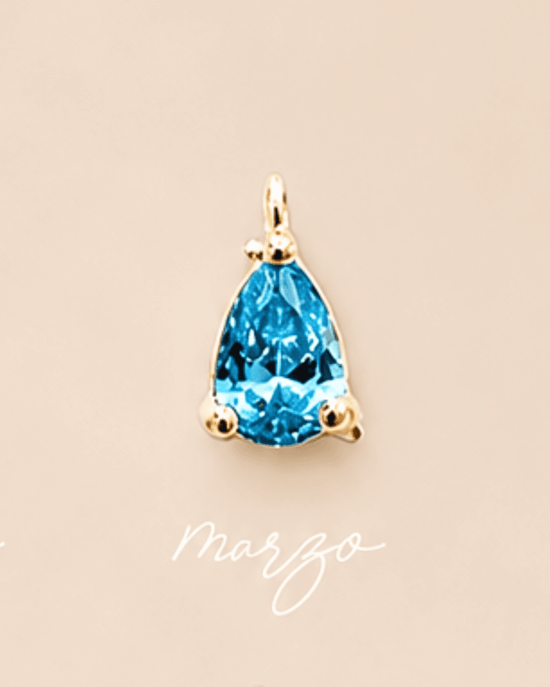Dijes cristal de mes gota mini 12