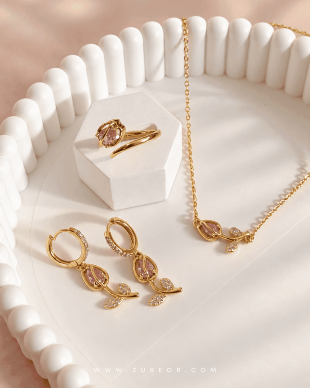 Set completo tulipán rosa