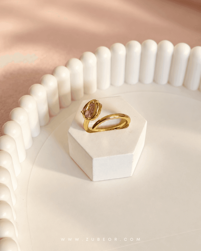 Anillo tulipán rosa