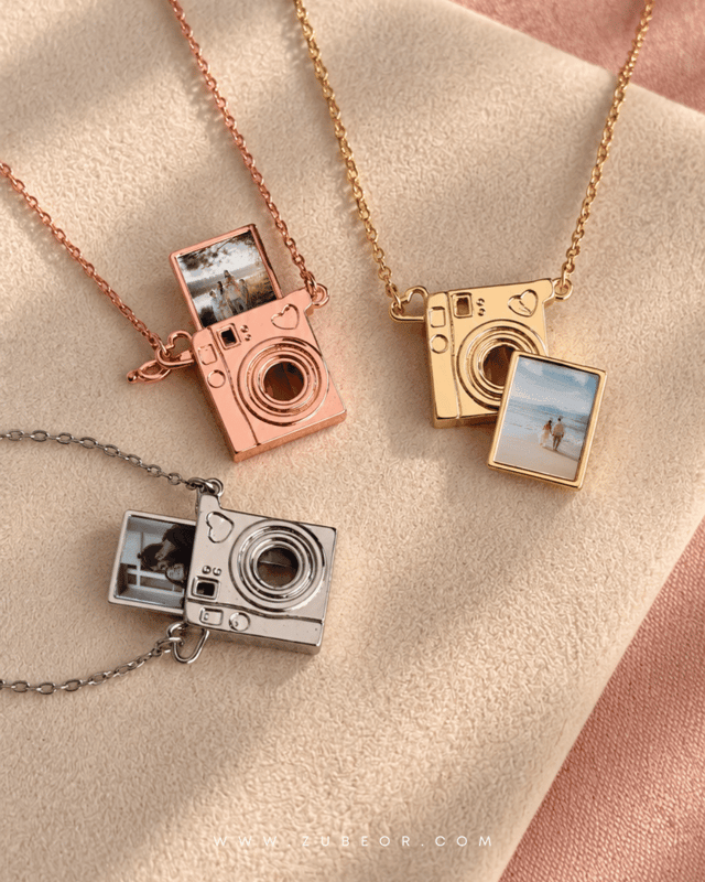Cadena cámara instantánea con foto