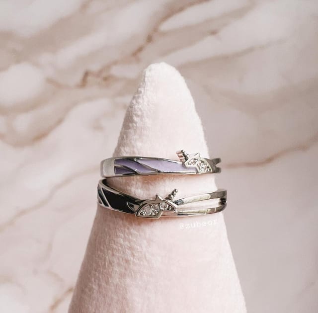 Set de anillos unicornio