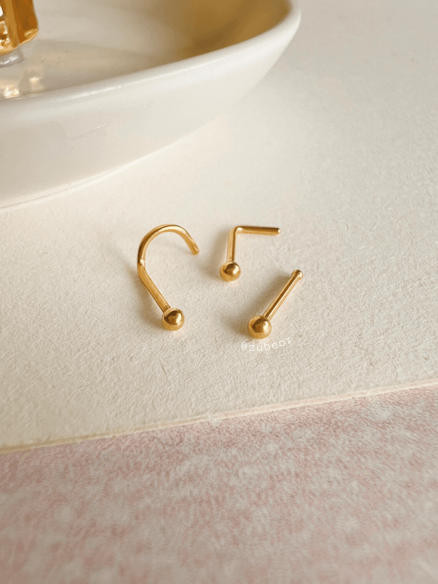 Piercing para nariz punto esfera