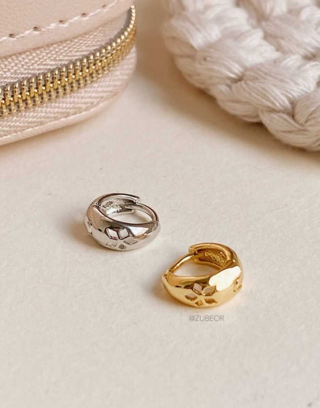 Piercing argolla troquel de flor