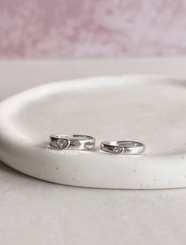 Set de anillo Corazón de Cristal