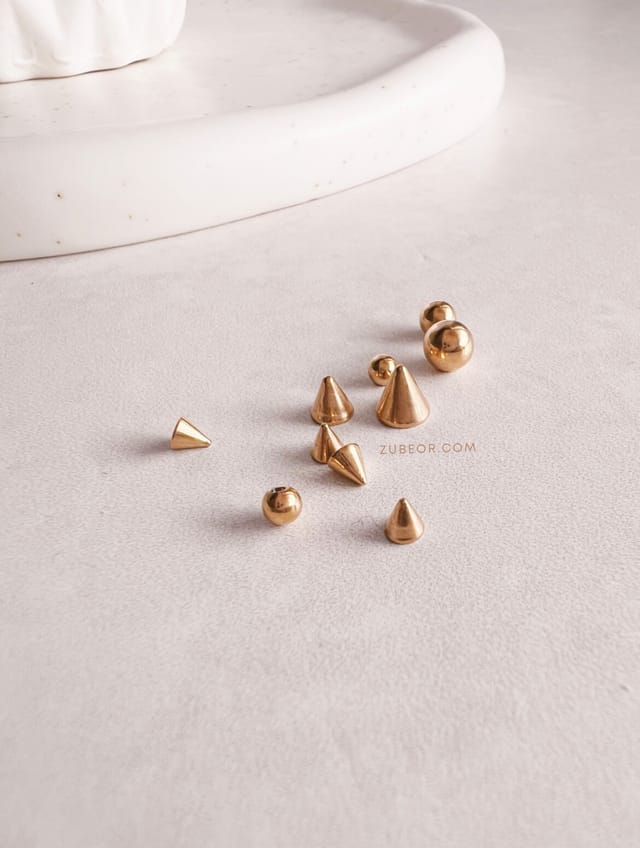 ¡LIQUIDACIÓN! Set de piercing falso esfera pico