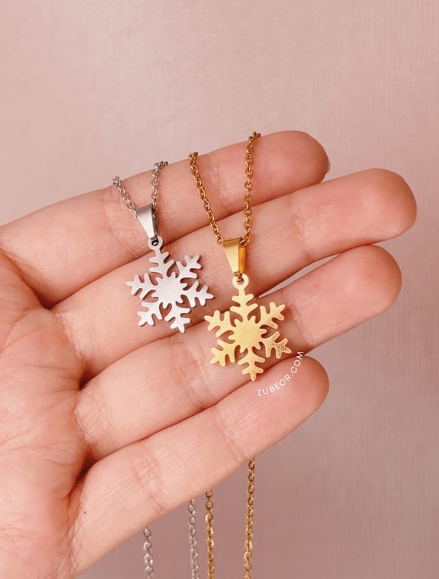 Cadena copo de nieve liso