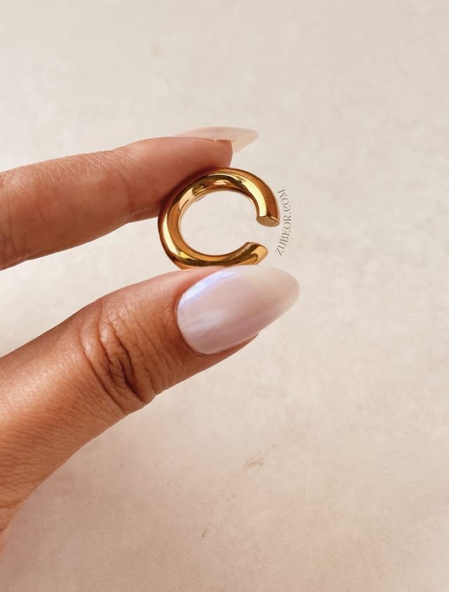 Earcuff liso aro grande