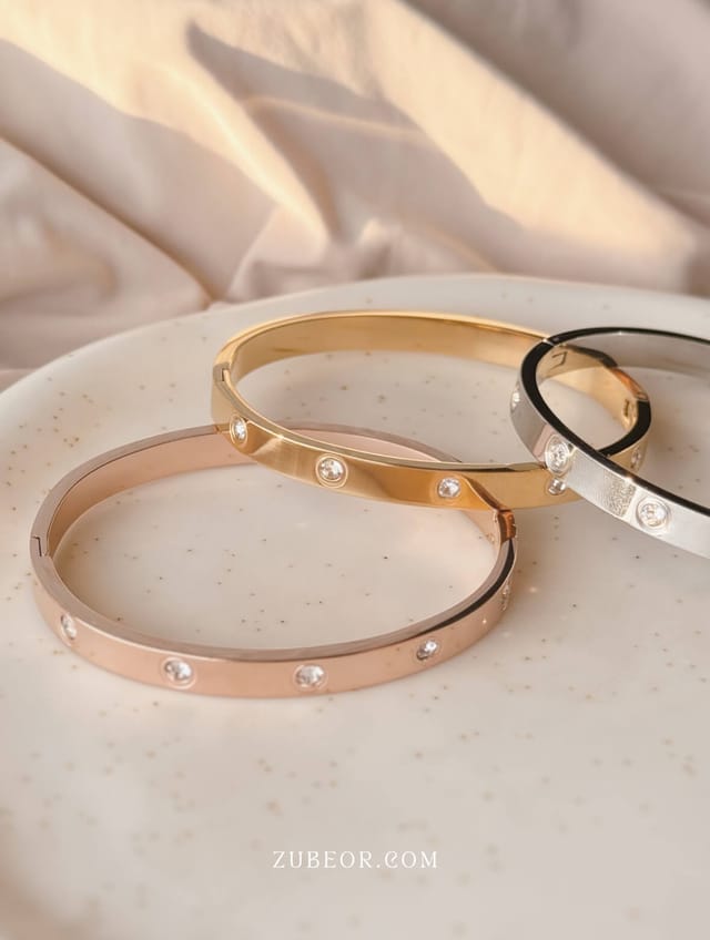 Brazalete cristal tipo Cartier