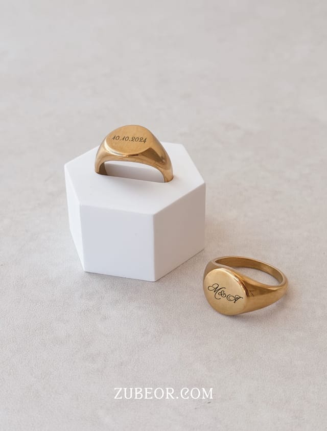 Anillo grabado redondo (solo con pago previo)