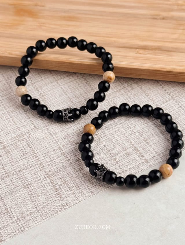 Pulsera negra Rey