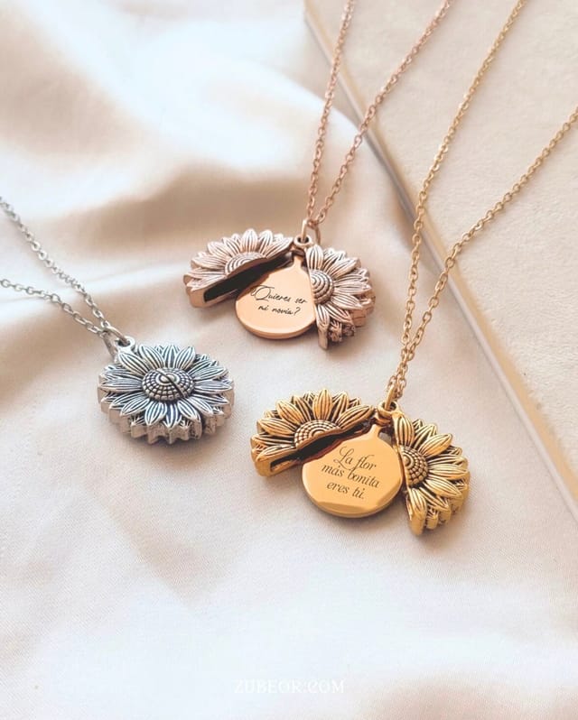 Cadena girasol personalizada (solo pago previo)