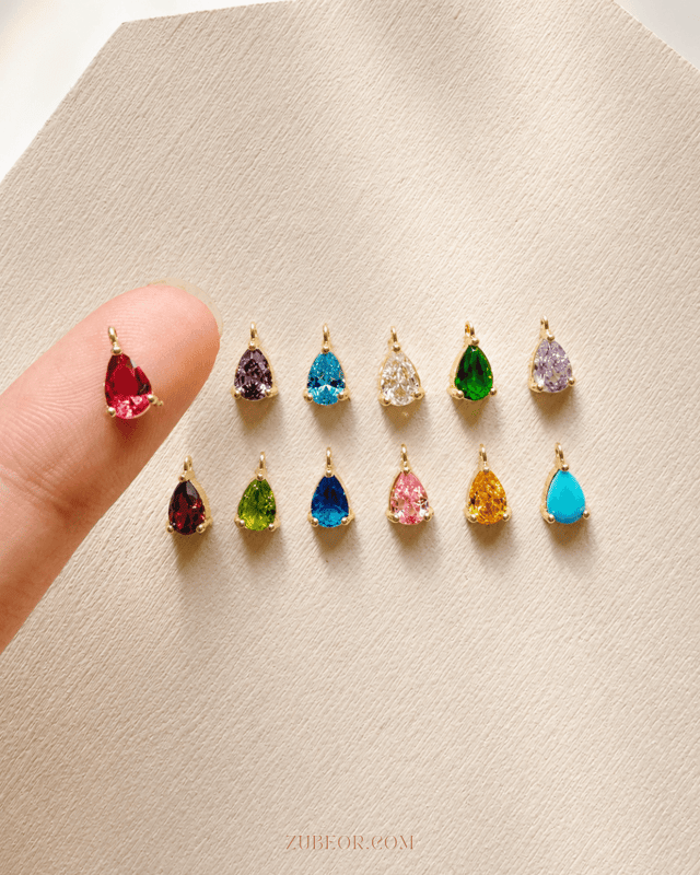 Dijes cristal de mes gota mini