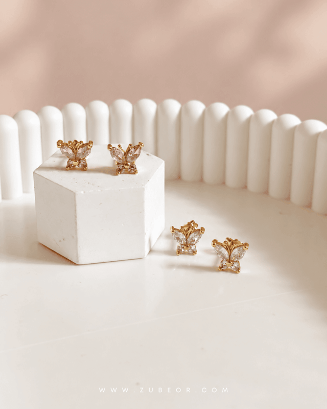 Aretes mariposa