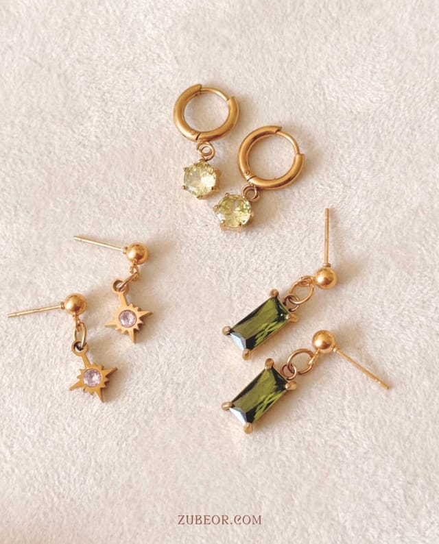 Aretes cristal de mes