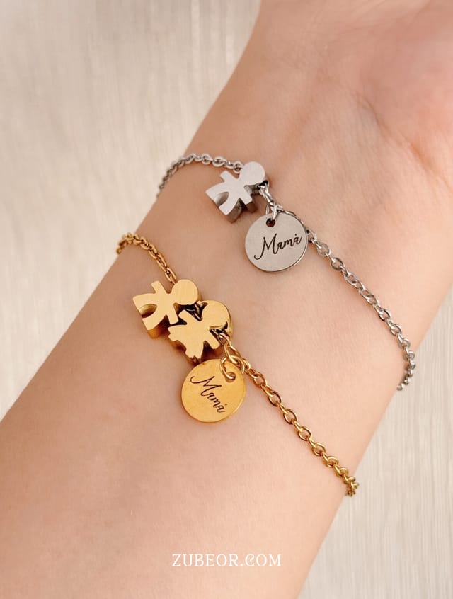 Pulsera hijos acero inoxidable