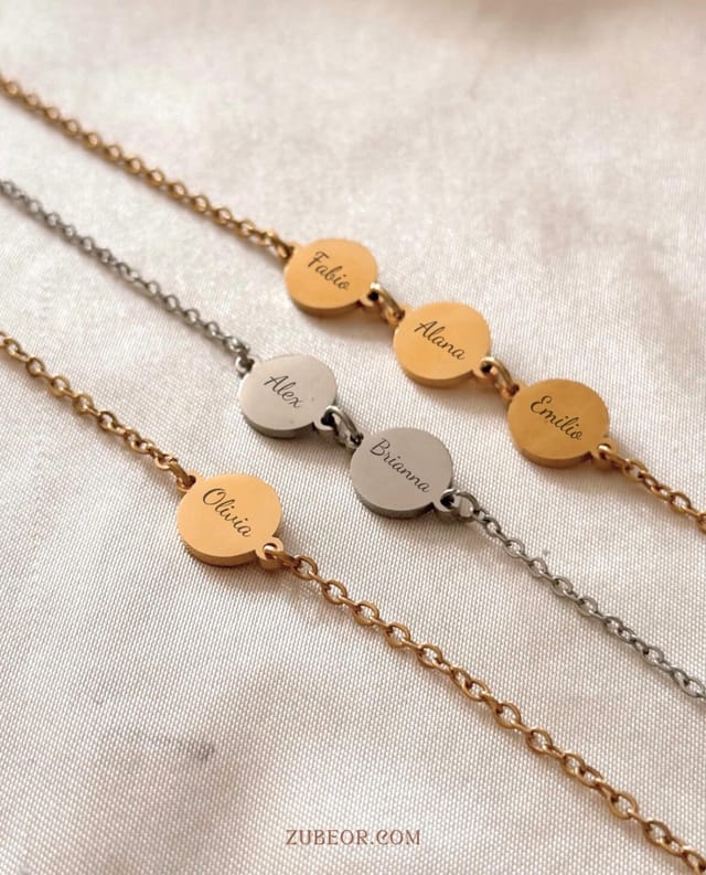 Pulsera con nombres grabados (solo pago previo)